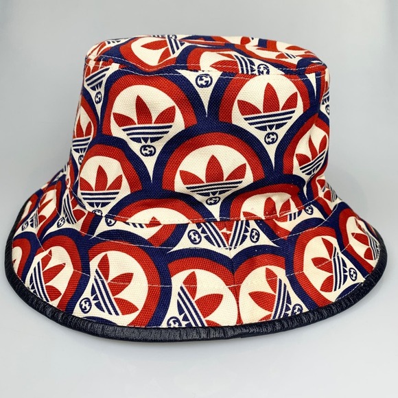 NWT Gucci x Adidas Bucket Hat Red/Blue Size M main image 7